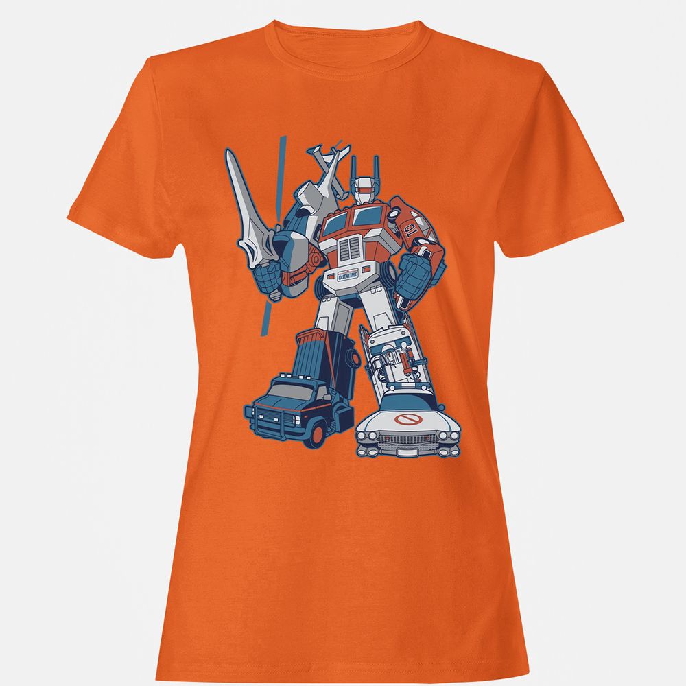 Women's T-Shirt - PF2CQYXD - Orange - 11