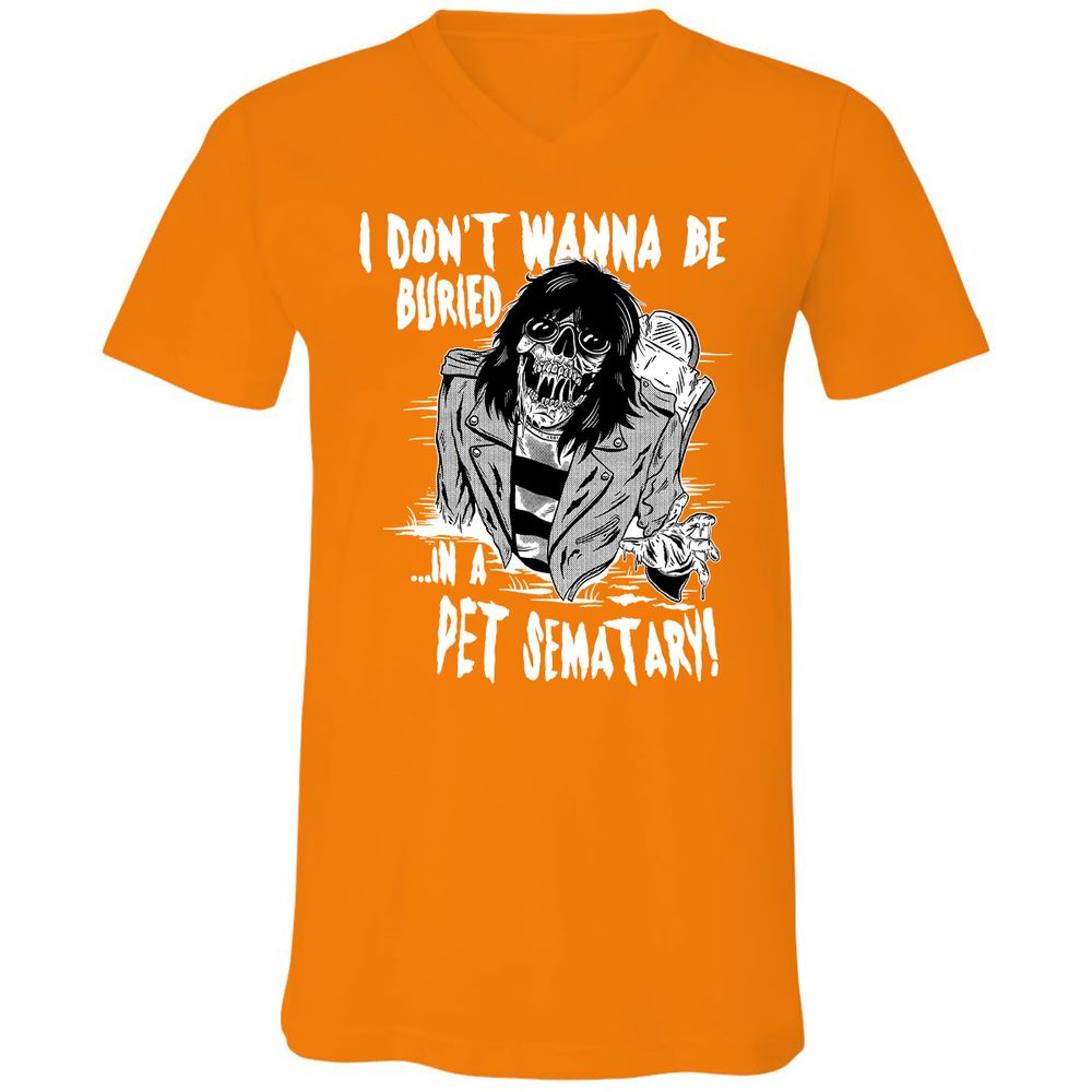 Unisex V-Neck T-Shirt - 52U8K8U5 - Orange - 11