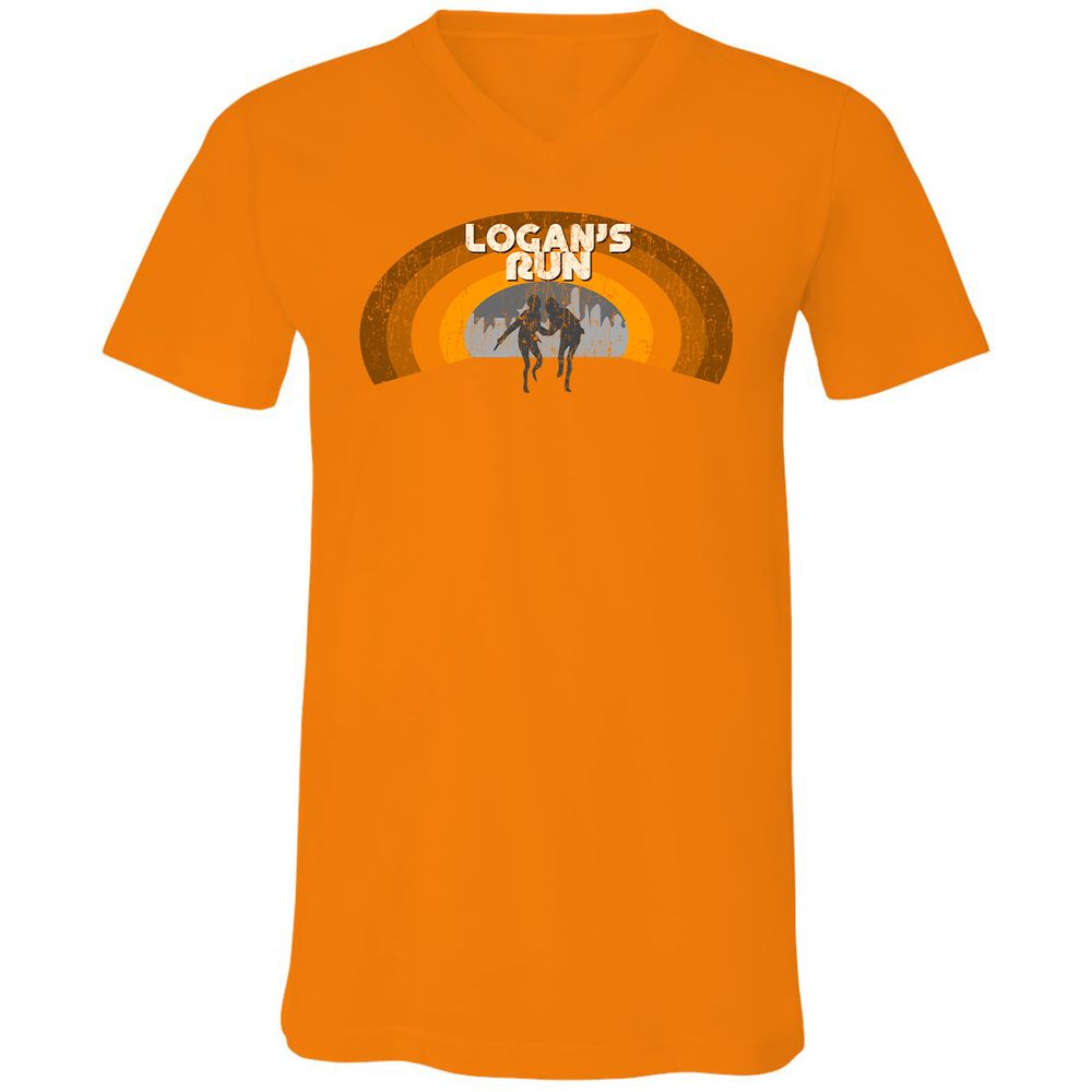 Unisex V-Neck T-Shirt - MQ82TNHB - Orange - 11