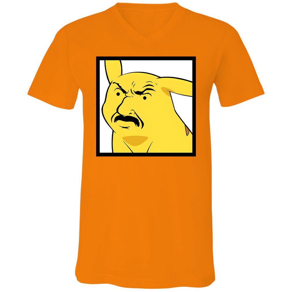 Unisex V-Neck T-Shirt - 8UB9DNPS - Orange - 11