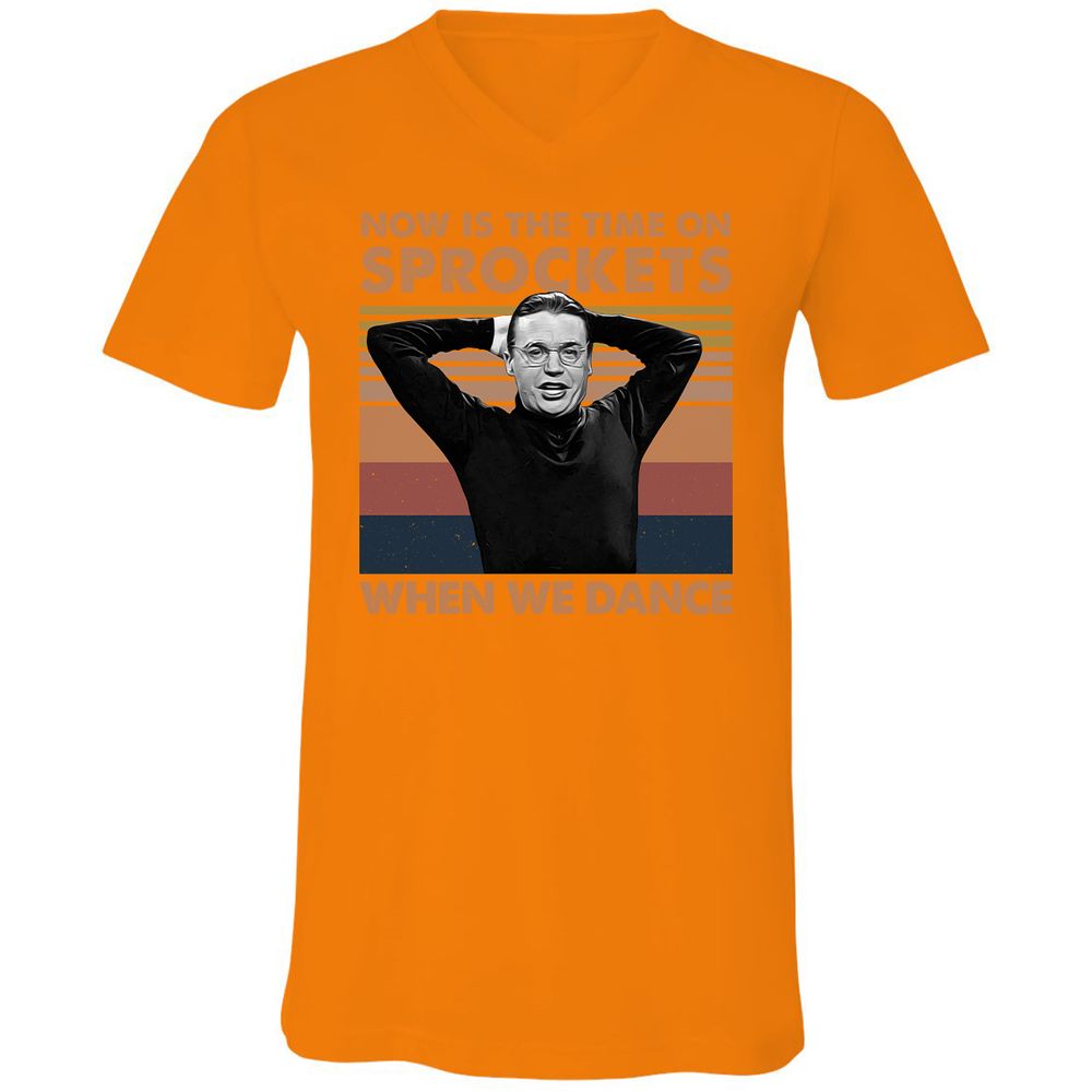 Unisex V-Neck T-Shirt - USE1HNAT - Orange - 11