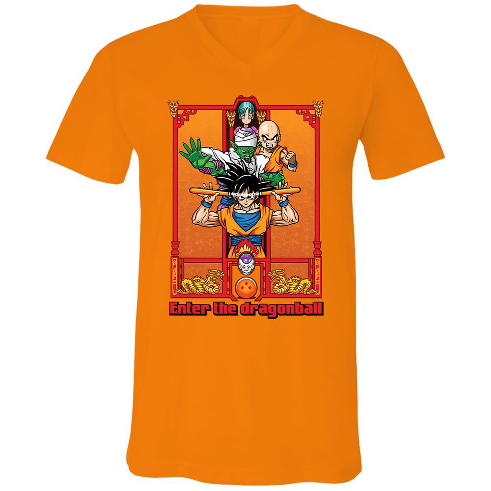 Unisex V-Neck T-Shirt - KVFW931P - Orange - 11