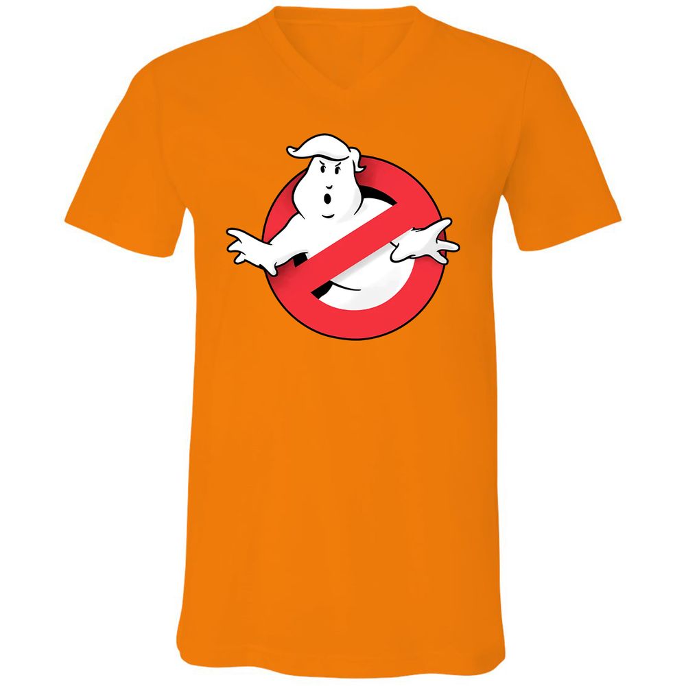 Unisex V-Neck T-Shirt - Z5RBN465 - Orange - 11