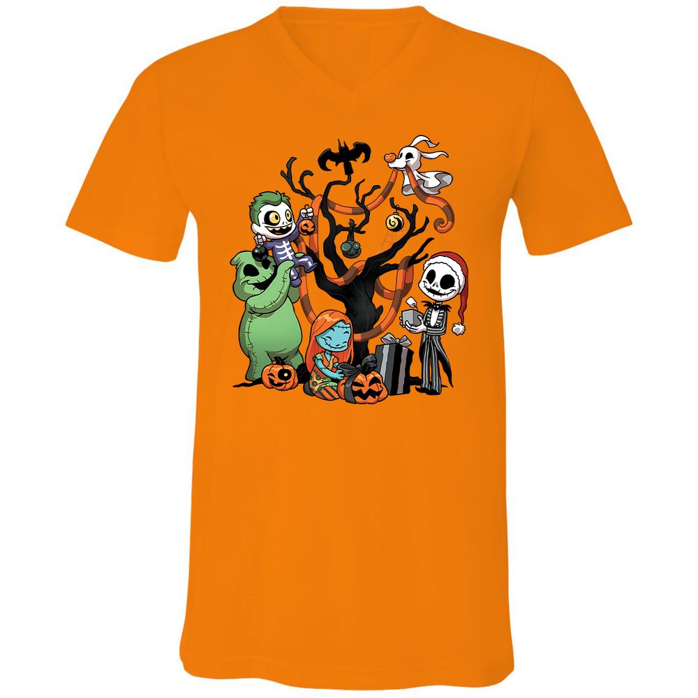 Unisex V-Neck T-Shirt - N5VNT14P - Orange - 11