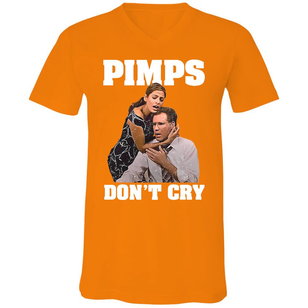 Unisex V-Neck T-Shirt - 4FVB2VGW - Orange - 11