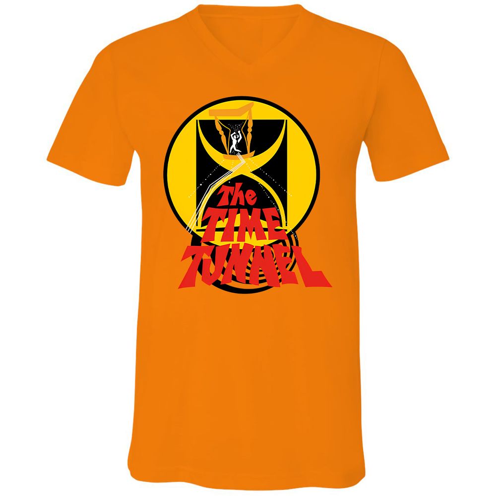 Unisex V-Neck T-Shirt - Y5USDS35 - Orange - 11