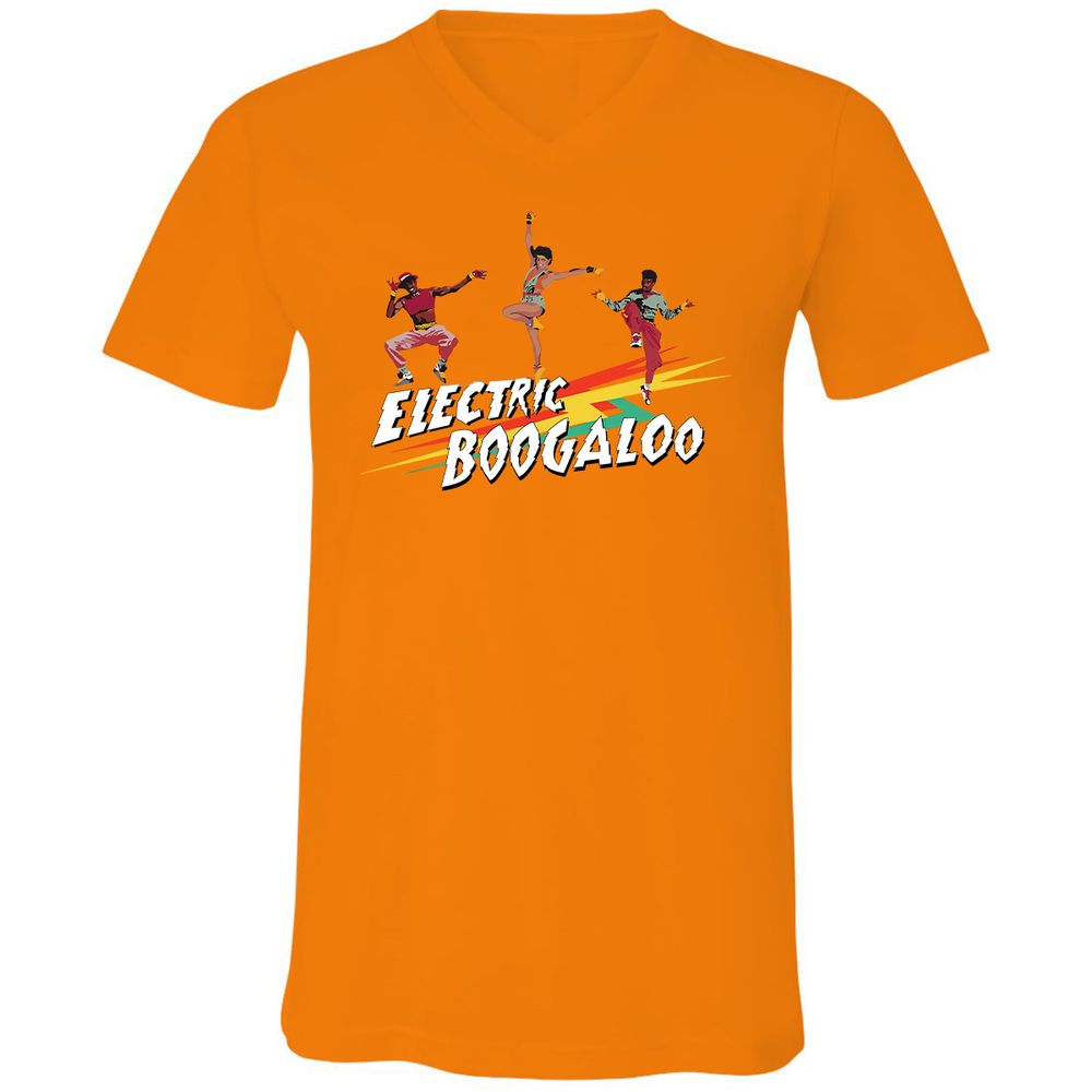 Unisex V-Neck T-Shirt - 1HHD4NQM - Orange - 11