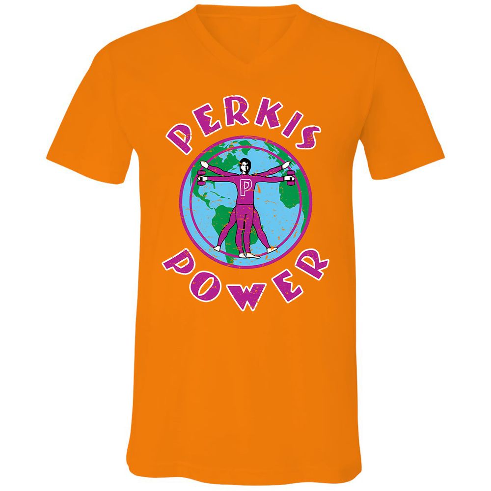 Unisex V-Neck T-Shirt - SQN7T4CR - Orange - 11