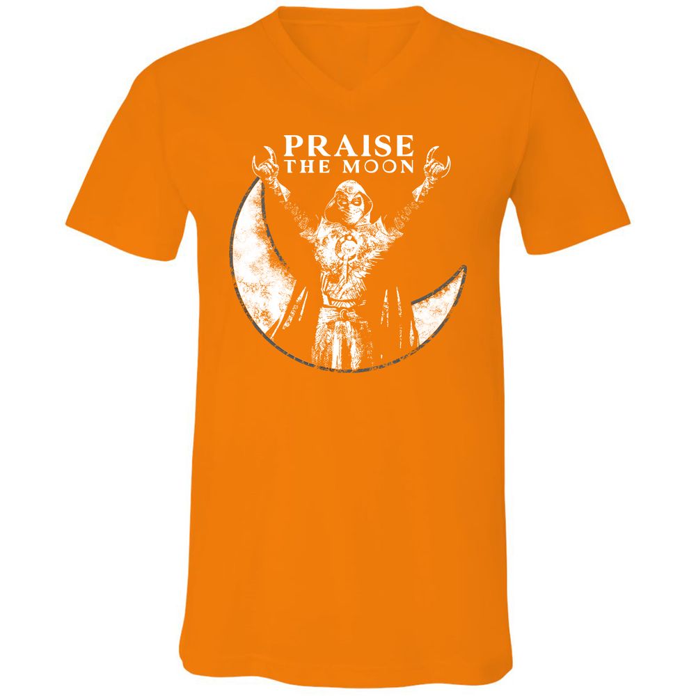 Unisex V-Neck T-Shirt - R1N1REXV - Orange - 11