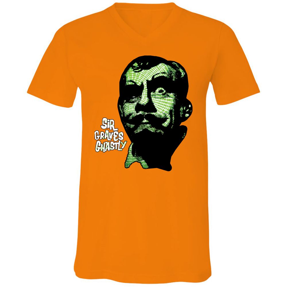 Unisex V-Neck T-Shirt - QP12M7GW - Orange - 11