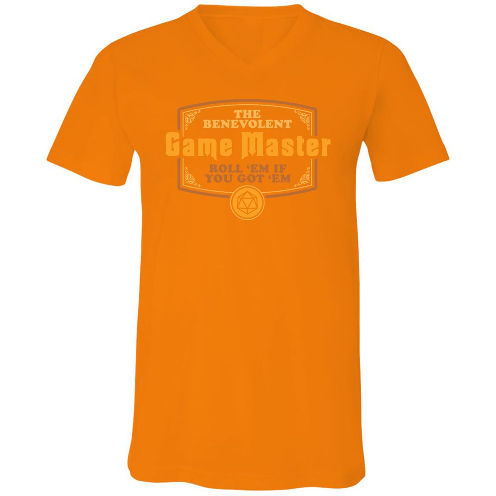 Unisex V-Neck T-Shirt - N5TVRK7S - Orange - 11