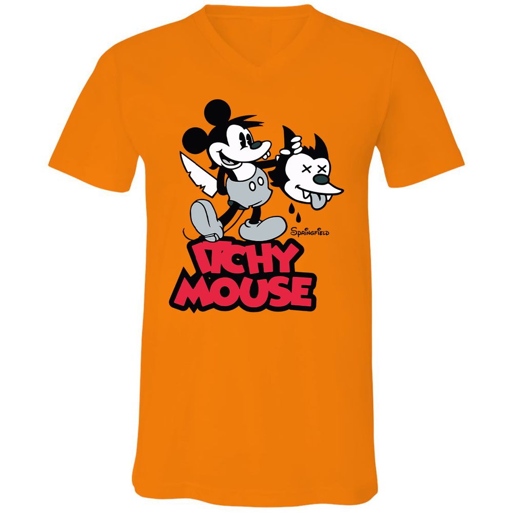 Unisex V-Neck T-Shirt - R846X8HA - Orange - 11
