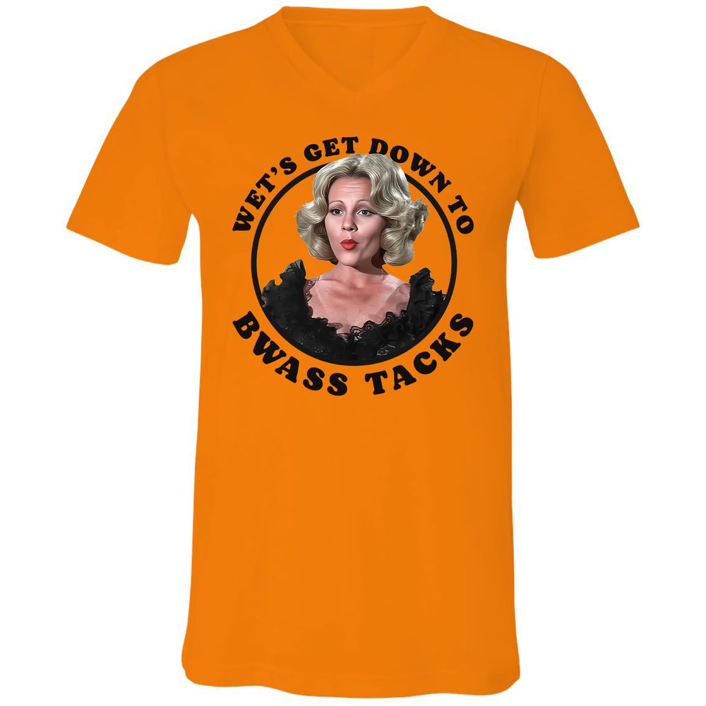 Unisex V-Neck T-Shirt - 8HRLUR38 - Orange - 11