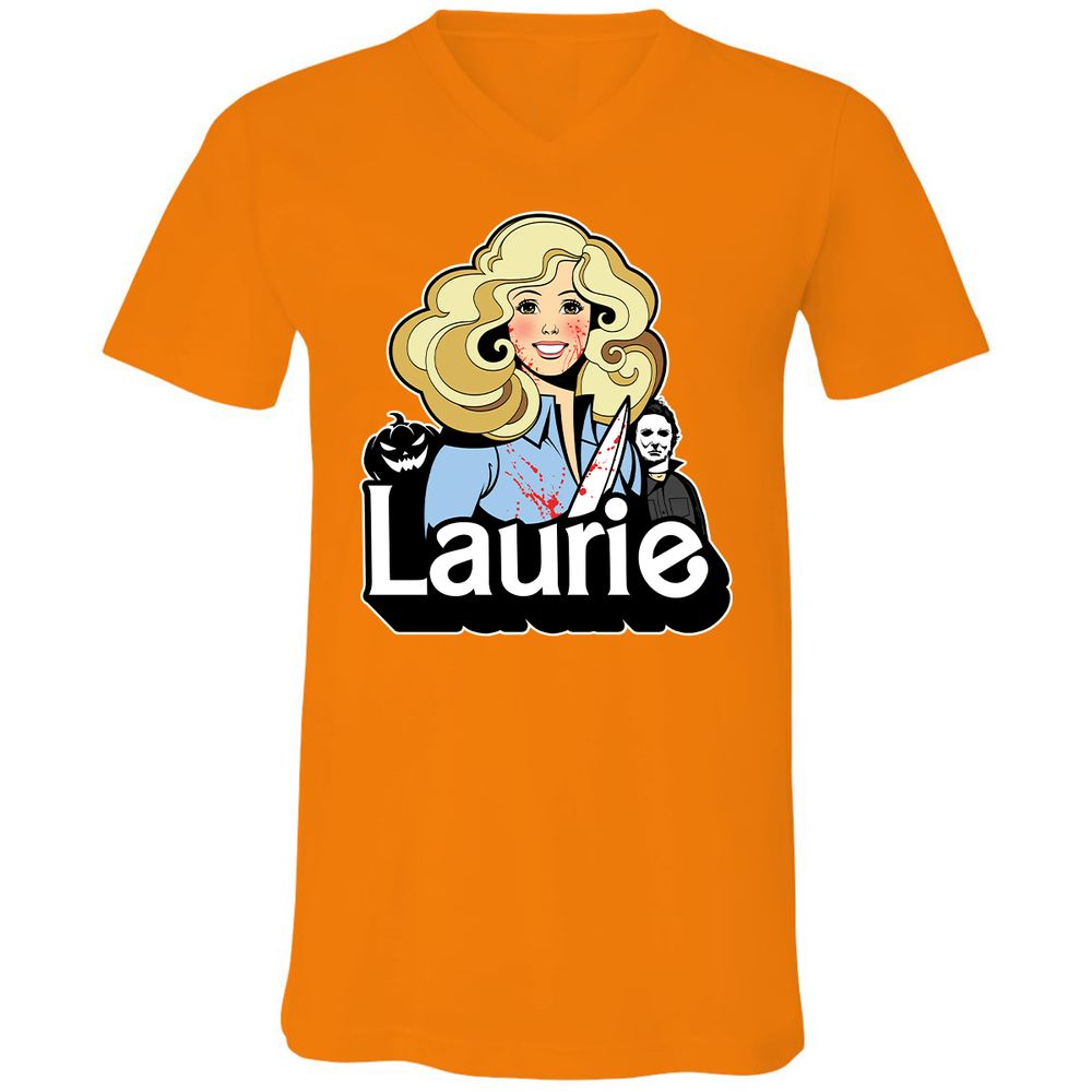 Unisex V-Neck T-Shirt - 766PA43V - Orange - 11