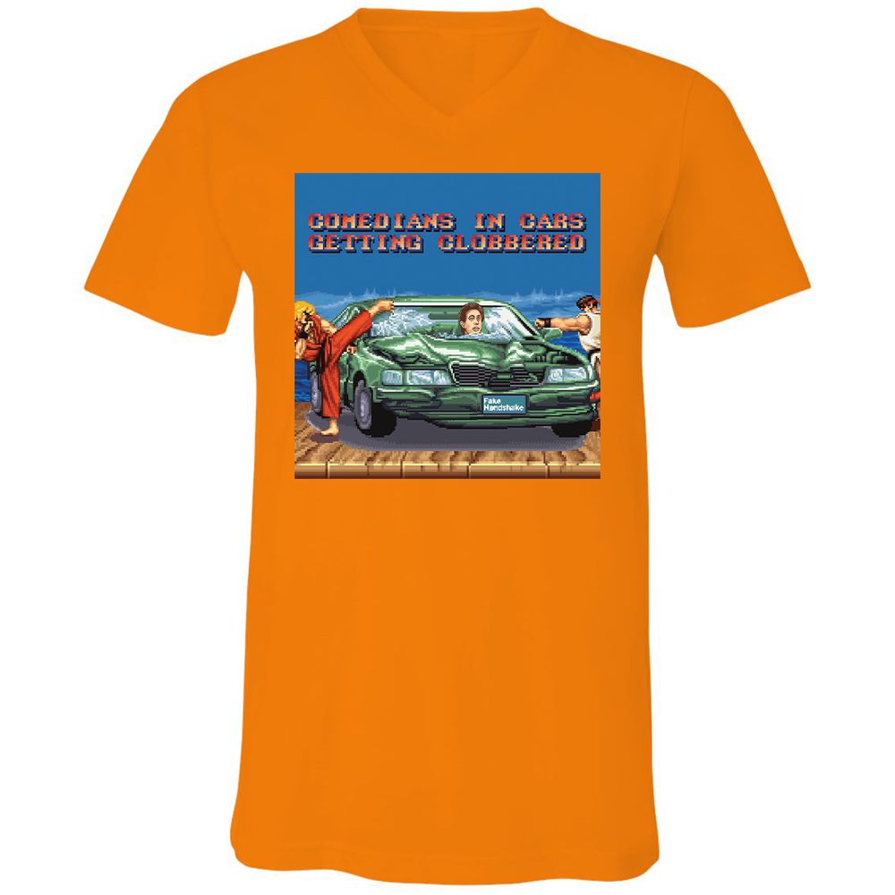Unisex V-Neck T-Shirt - 9V252CMT - Orange - 11