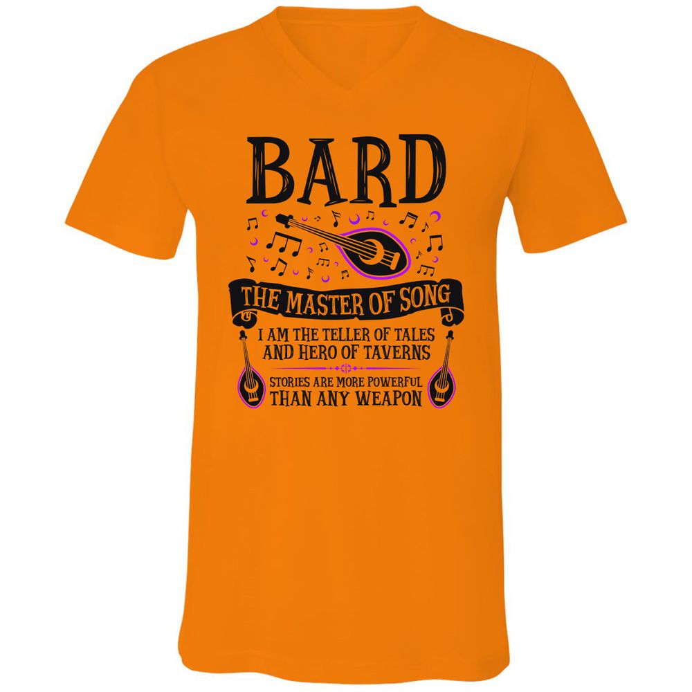 Unisex V-Neck T-Shirt - JTAYL1KX - Orange - 11