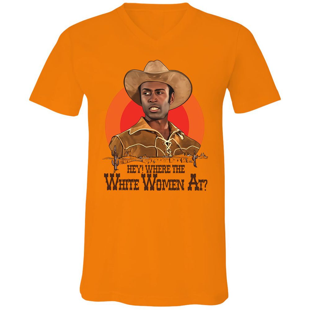 Unisex V-Neck T-Shirt - 3L811JBC - Orange - 11