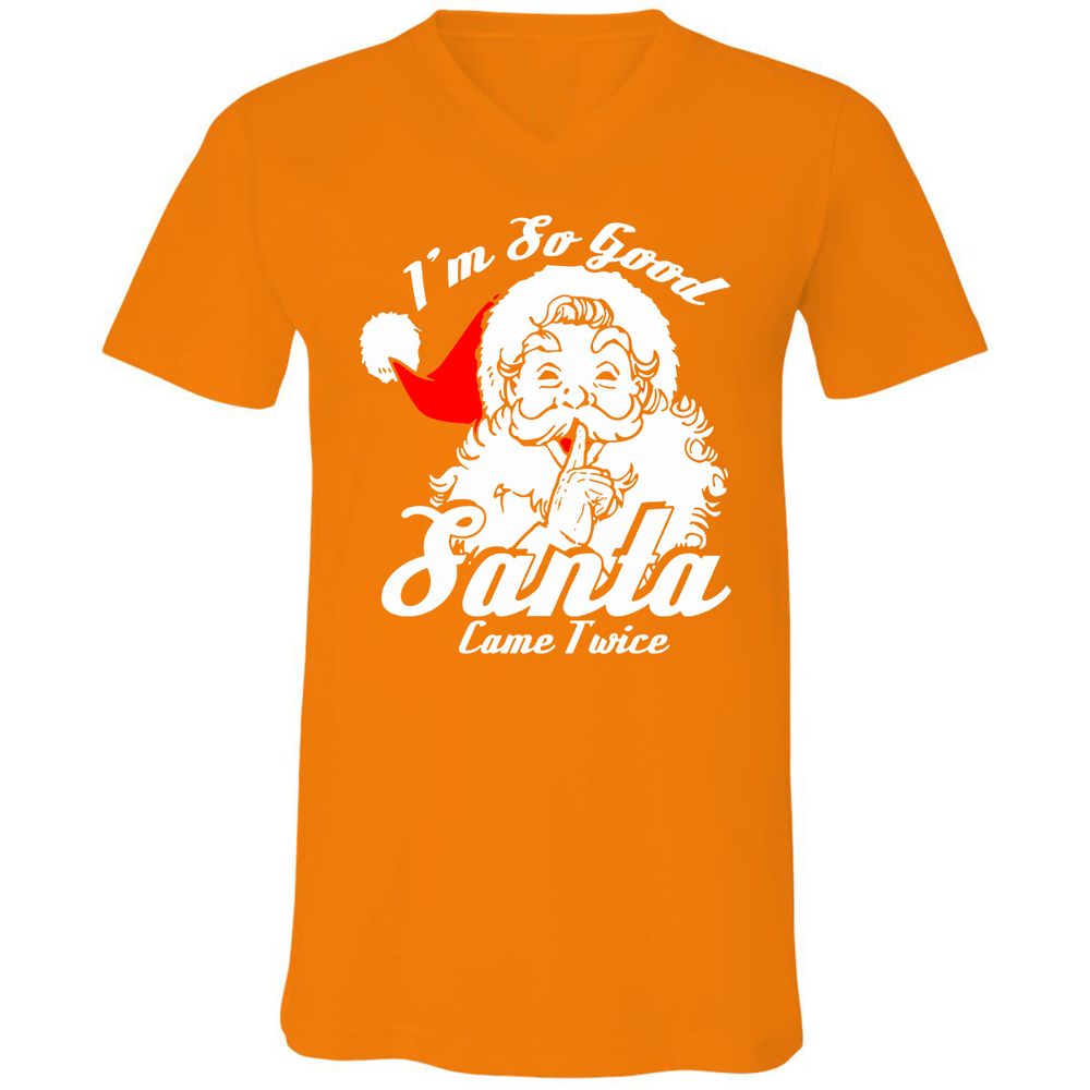 Unisex V-Neck T-Shirt - FV1PBM8E - Orange - 11