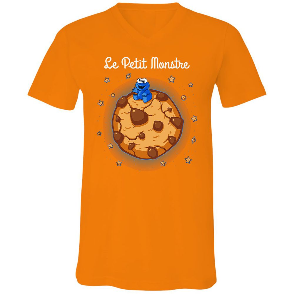 Unisex V-Neck T-Shirt - EZ3VNJAF - Orange - 11