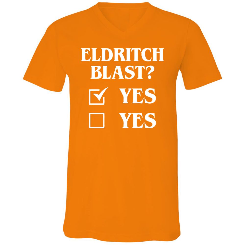 Unisex V-Neck T-Shirt - ARAFVXQN - Orange - 11