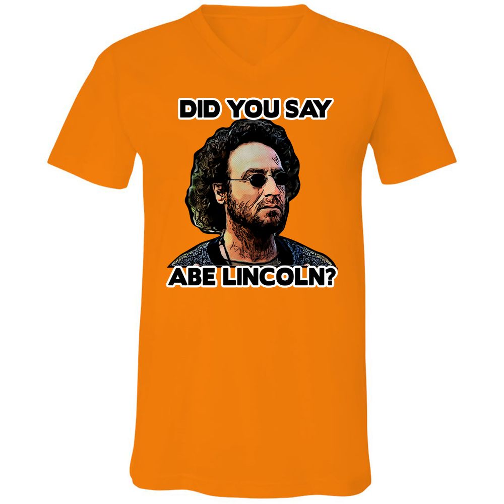 Unisex V-Neck T-Shirt - VZATASGL - Orange - 11