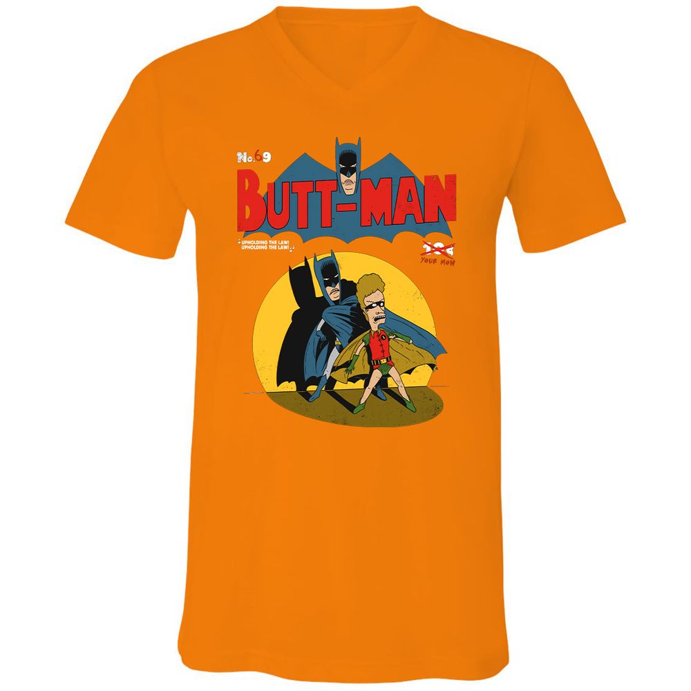 Unisex V-Neck T-Shirt - EC6VPG3K - Orange - 11
