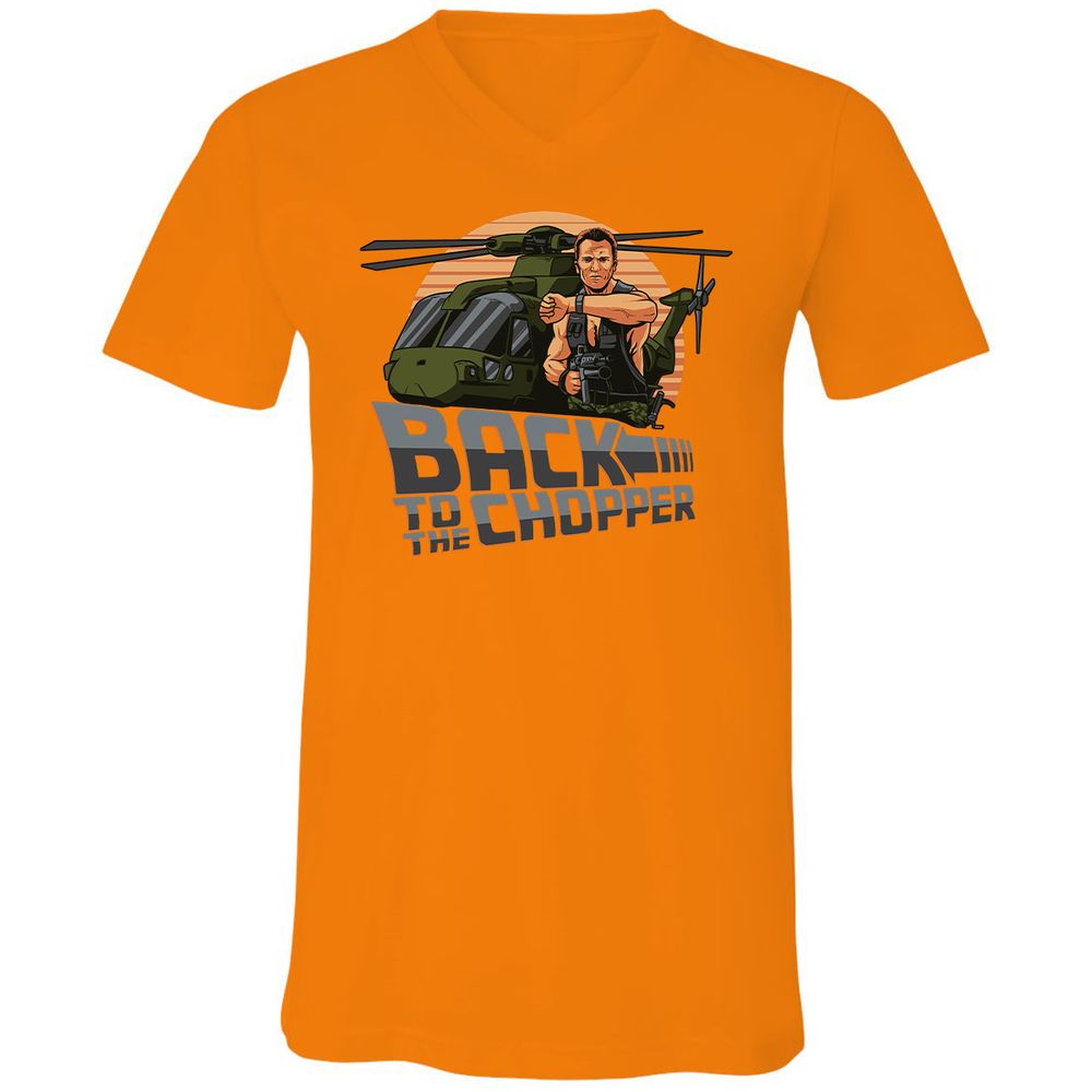 Unisex V-Neck T-Shirt - 2N52J2TX - Orange - 11