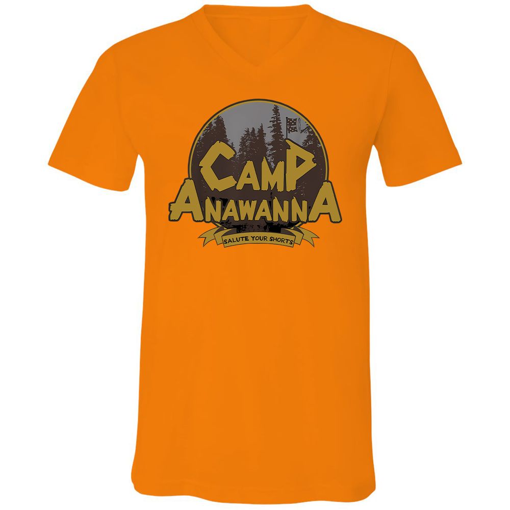 Unisex V-Neck T-Shirt - F4A41ZTT - Orange - 11