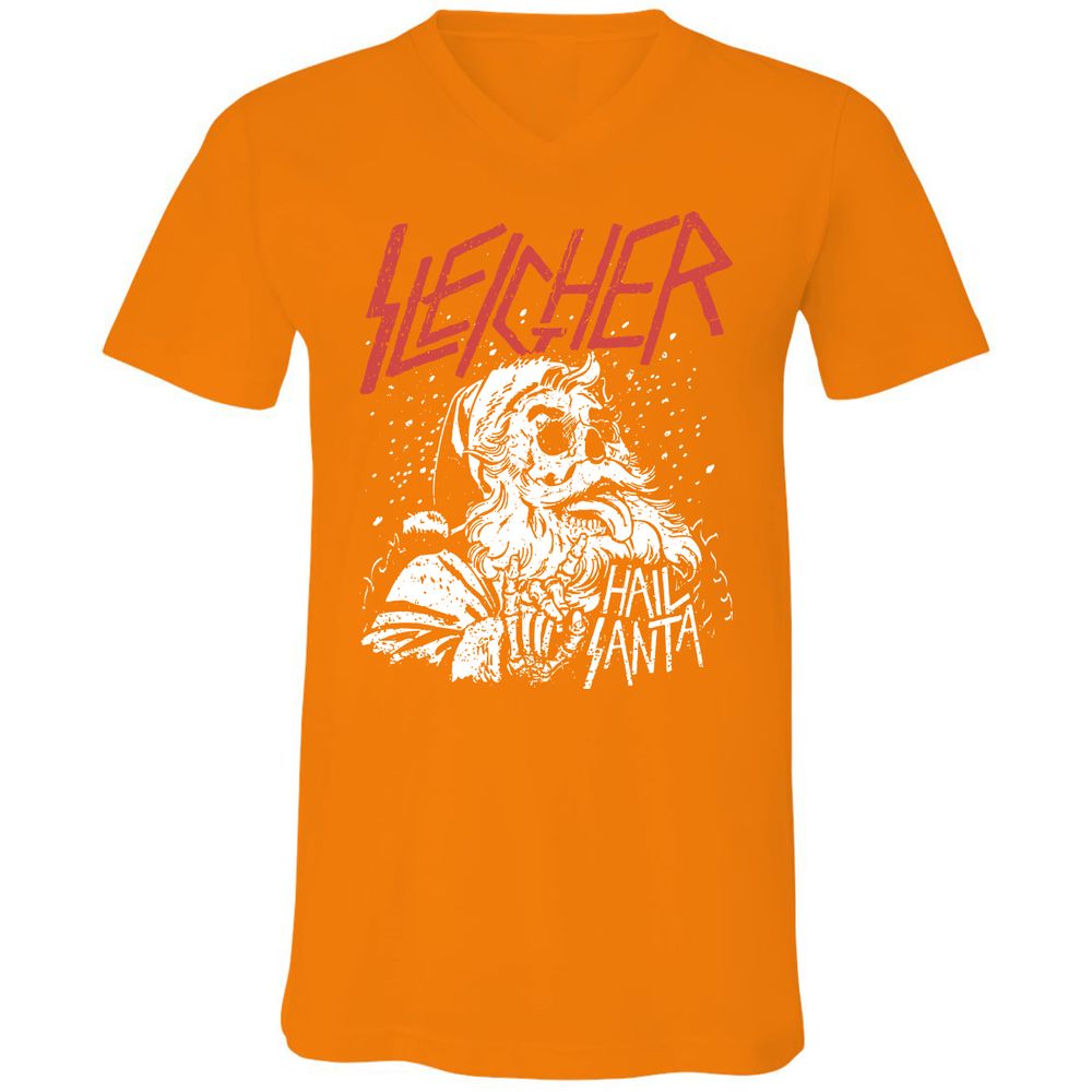 Unisex V-Neck T-Shirt - 26DWPNMX - Orange - 11