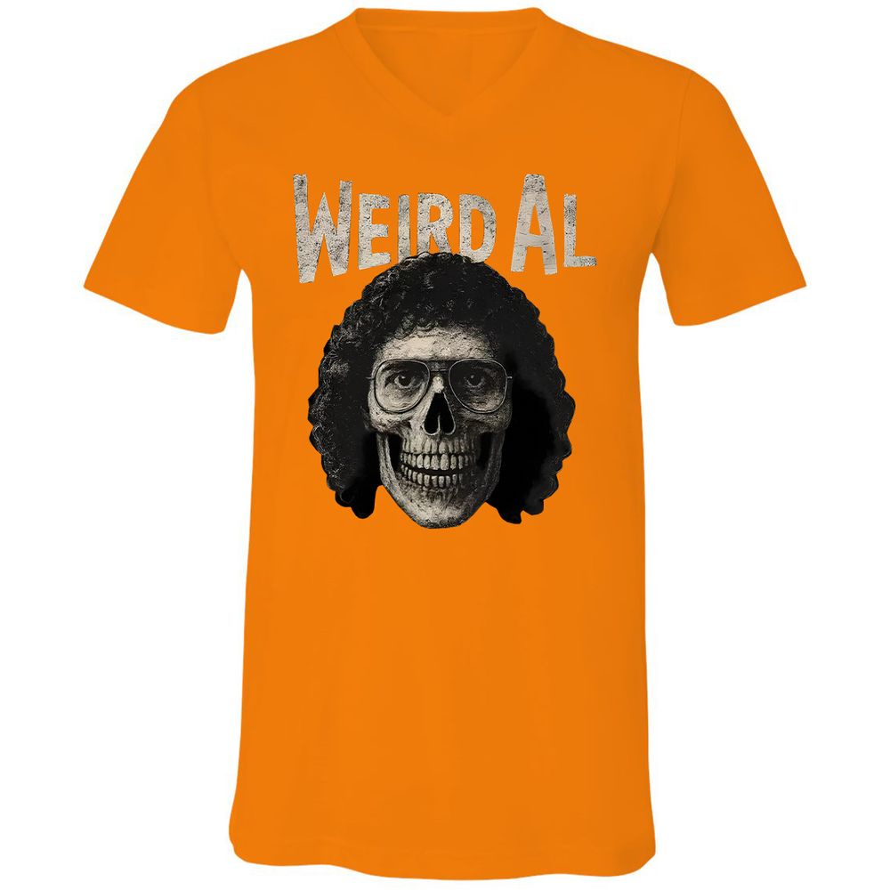 Unisex V-Neck T-Shirt - CL8LVT96 - Orange - 11
