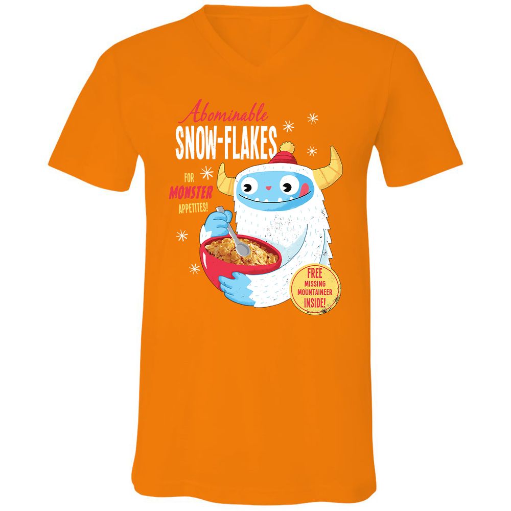 Unisex V-Neck T-Shirt - 8PPRHABS - Orange - 11