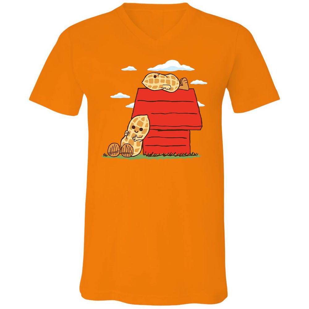 Unisex V-Neck T-Shirt - F8UHPUED - Orange - 11