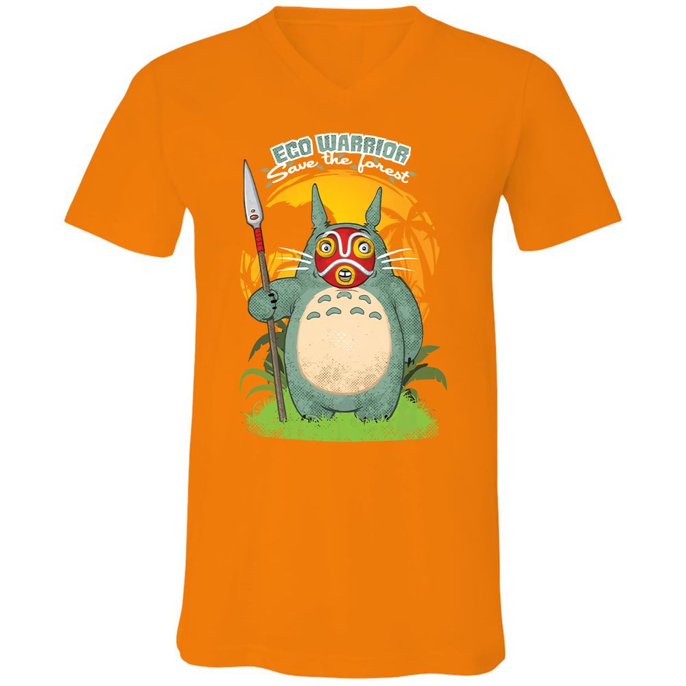 Unisex V-Neck T-Shirt - 5VJPTVG3 - Orange - 11