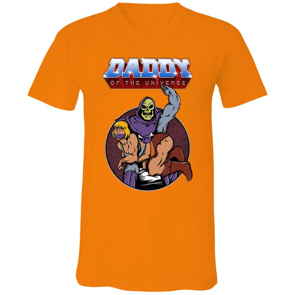 Unisex V-Neck T-Shirt - THDVCD5H - Orange - 11