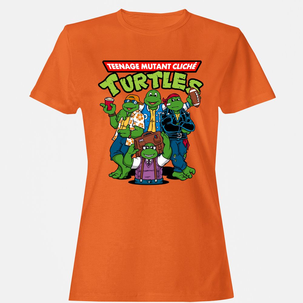 Women's T-Shirt - E8X6KG7S - Orange - 11