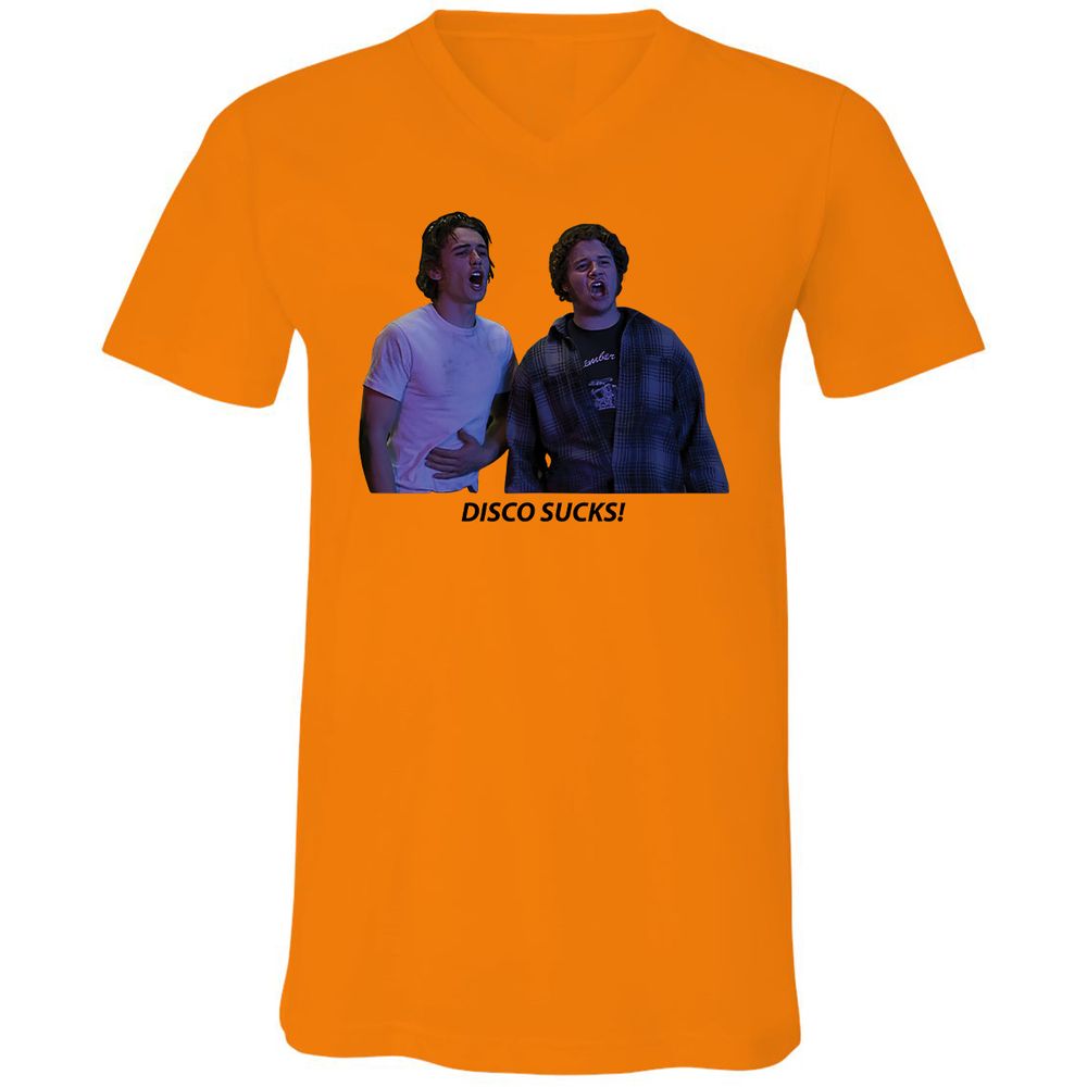 Unisex V-Neck T-Shirt - VY396GWP - Orange - 11