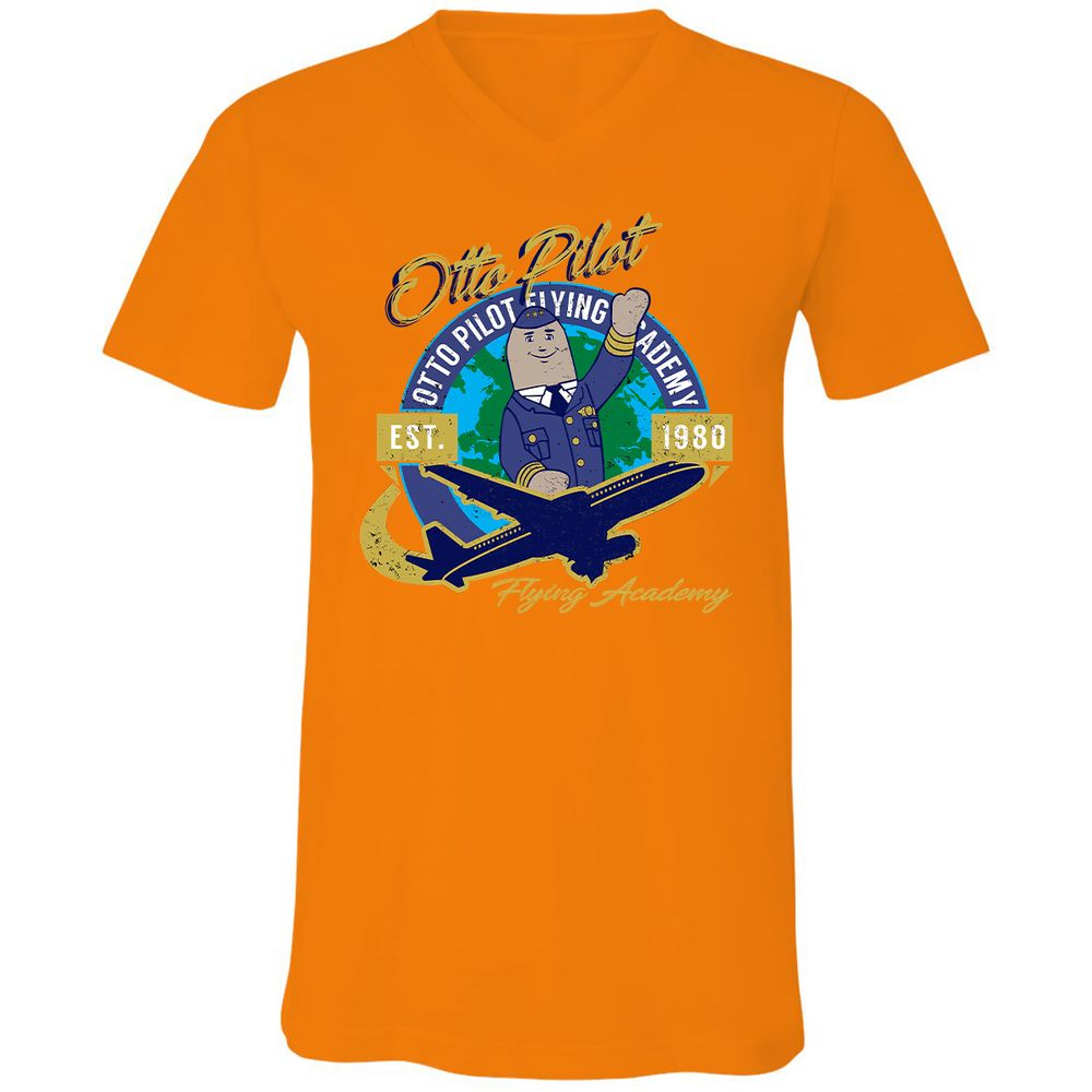 Unisex V-Neck T-Shirt - SV6BBU42 - Orange - 11