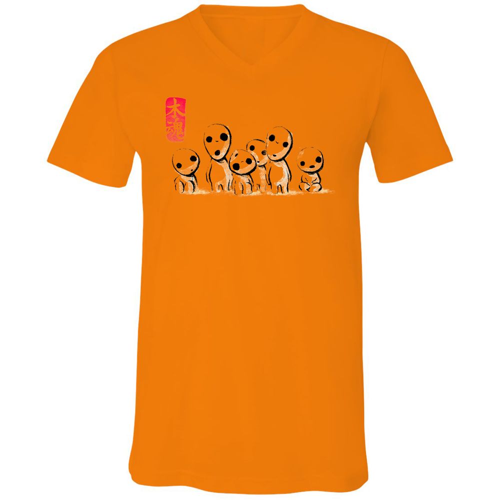 Unisex V-Neck T-Shirt - 7Y8Z5APS - Orange - 11