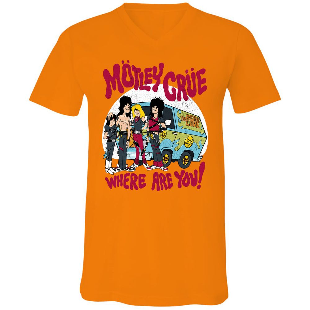 Unisex V-Neck T-Shirt - 33NDJVUP - Orange - 11