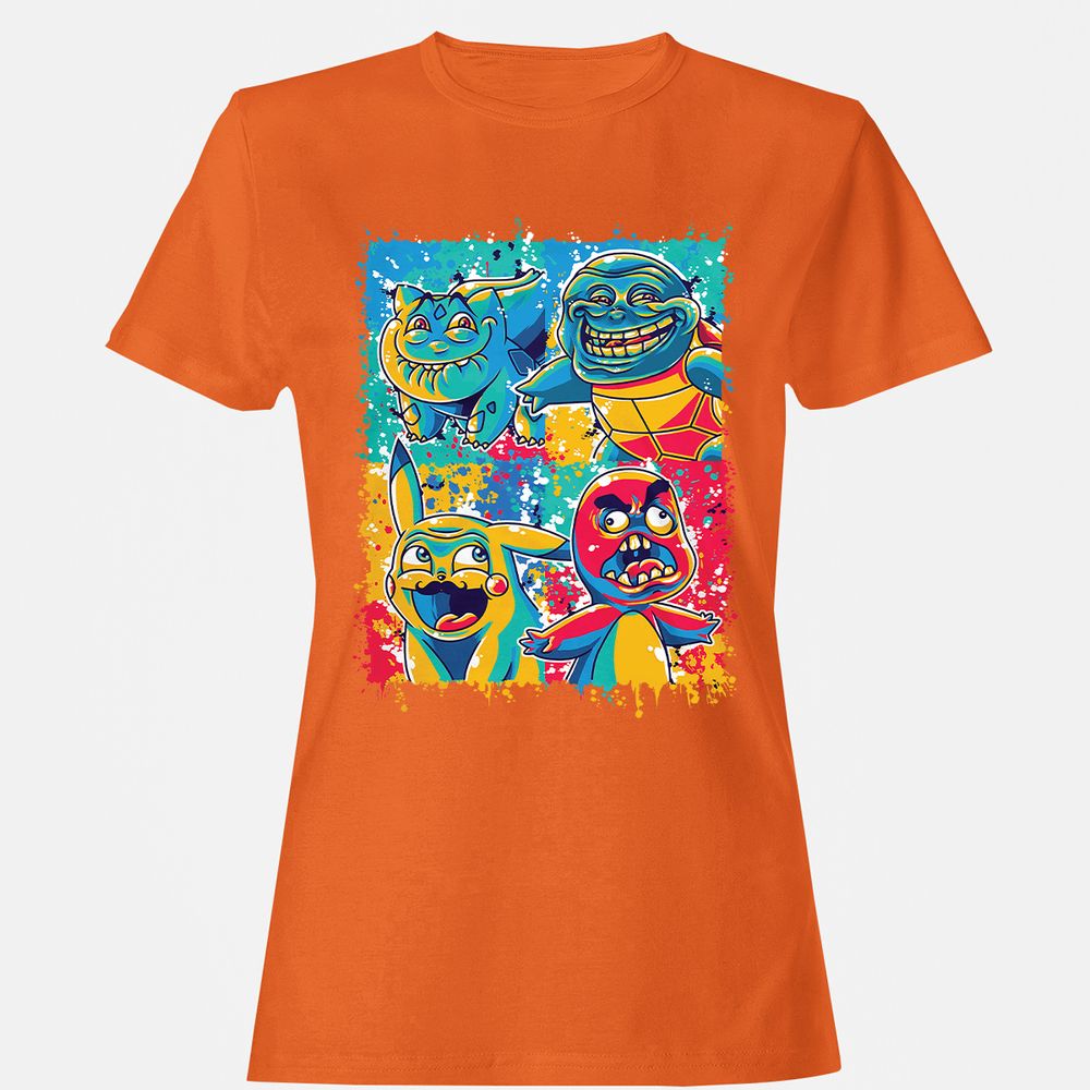 Women's T-Shirt - 7QLUWNXU - Orange - 11