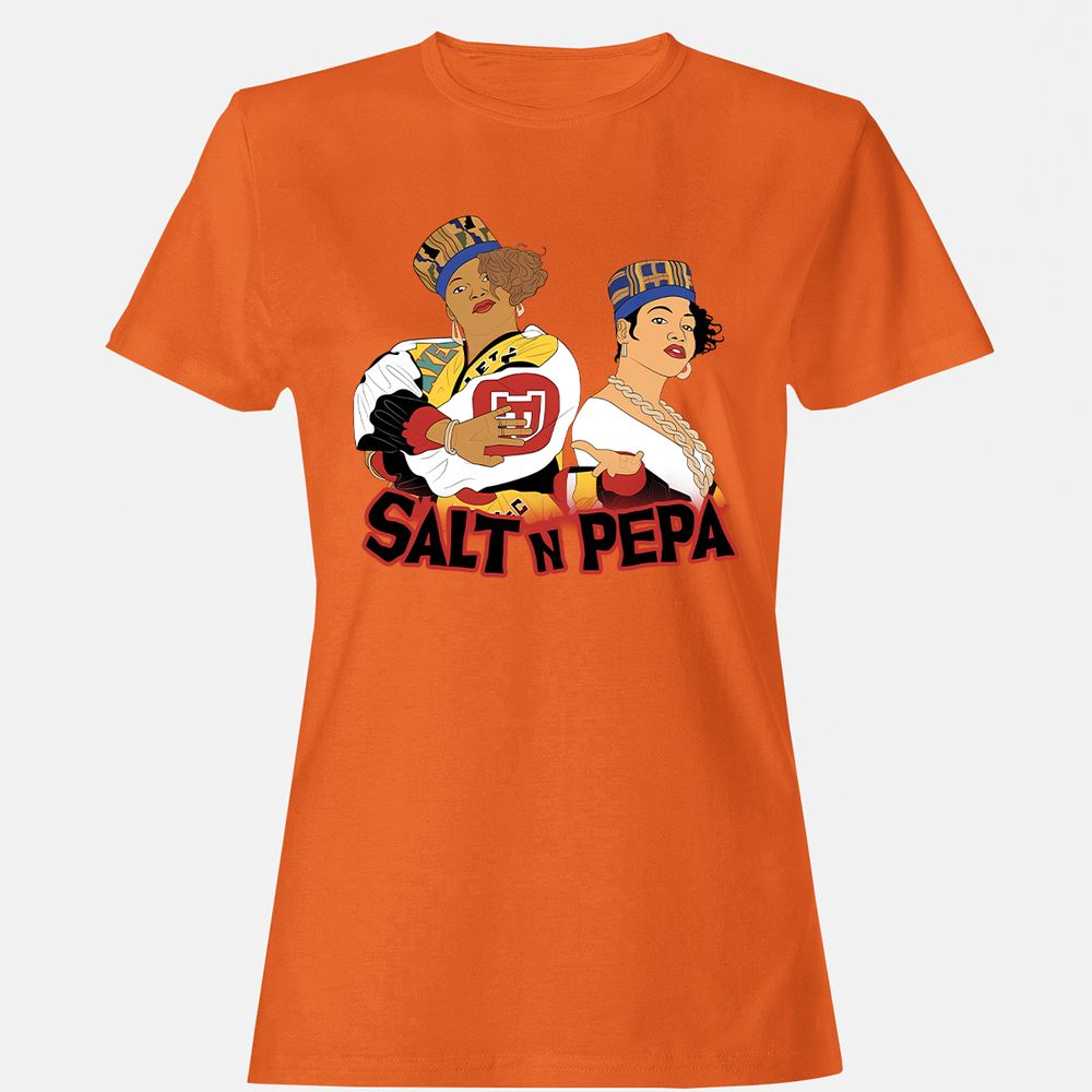 Women's T-Shirt - White - Orange - 11