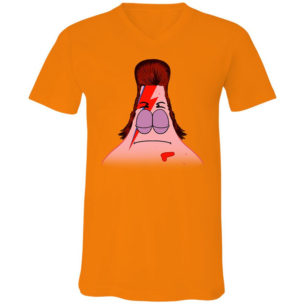 Unisex V-Neck T-Shirt - 6GPV7P1U - Orange - 11