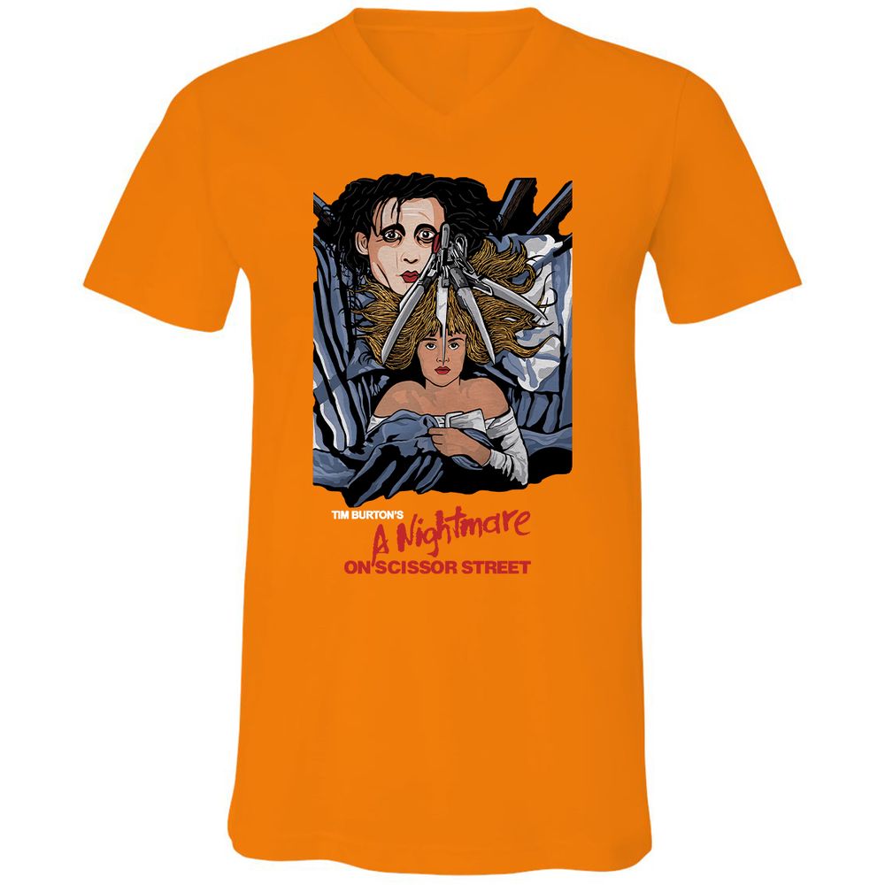 Unisex V-Neck T-Shirt - 28UUK48K - Orange - 11