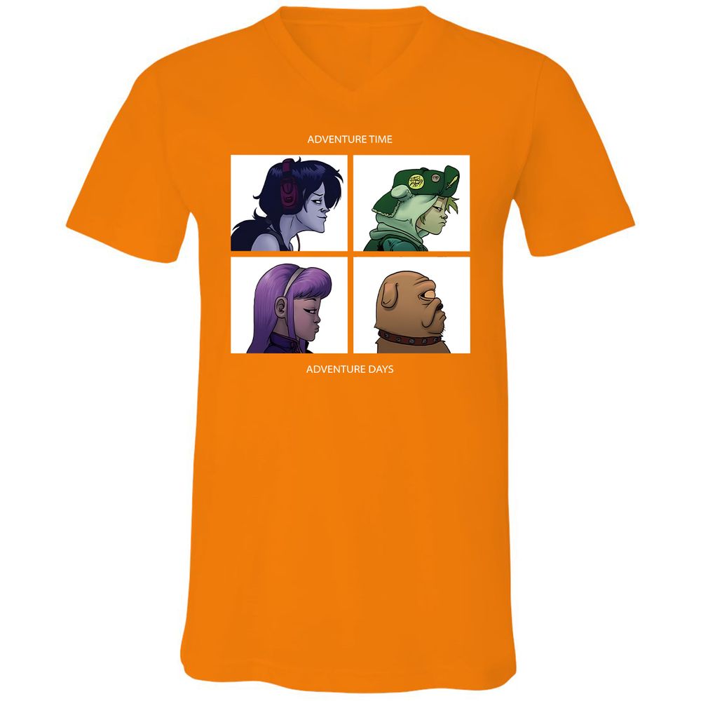Unisex V-Neck T-Shirt - 6F5AVUWP - Orange - 11