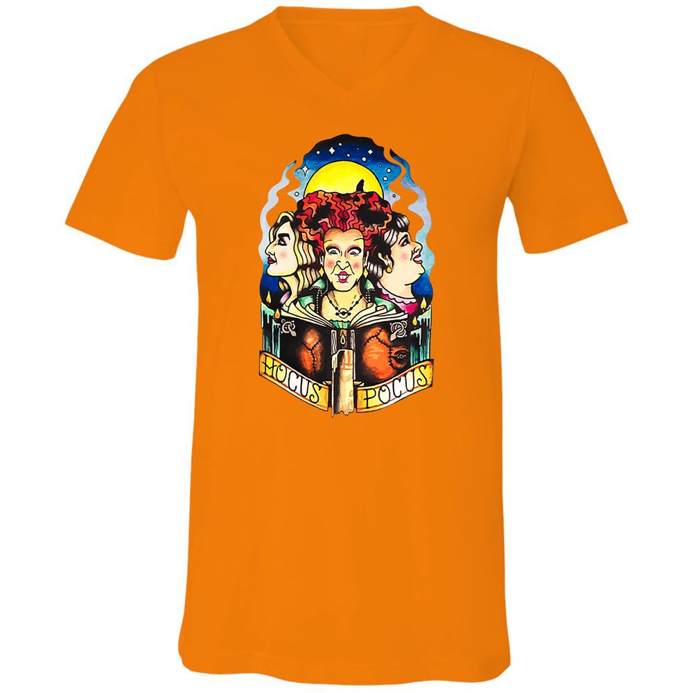 Unisex V-Neck T-Shirt - 5623WGXW - Orange - 11