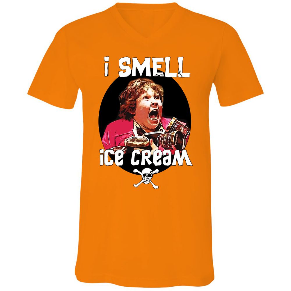 Unisex V-Neck T-Shirt - W488UG2D - Orange - 11