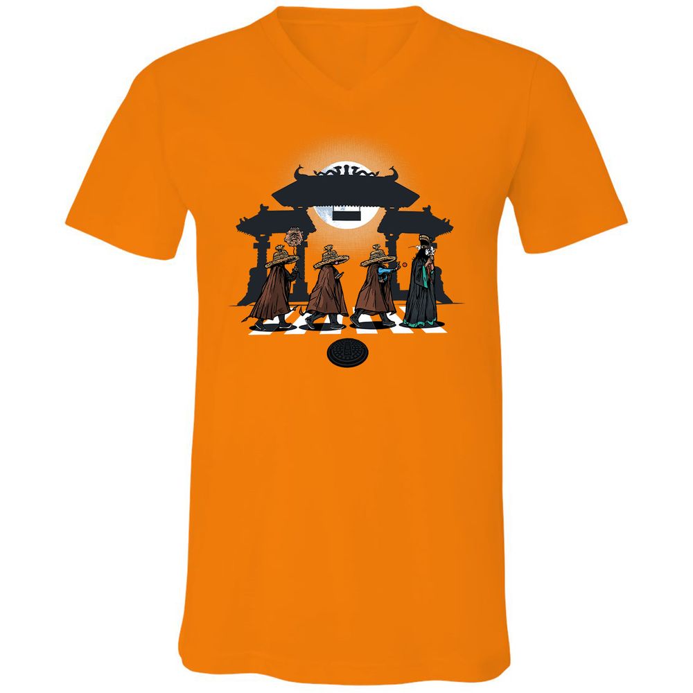 Unisex V-Neck T-Shirt - 912LZTRD - Orange - 11