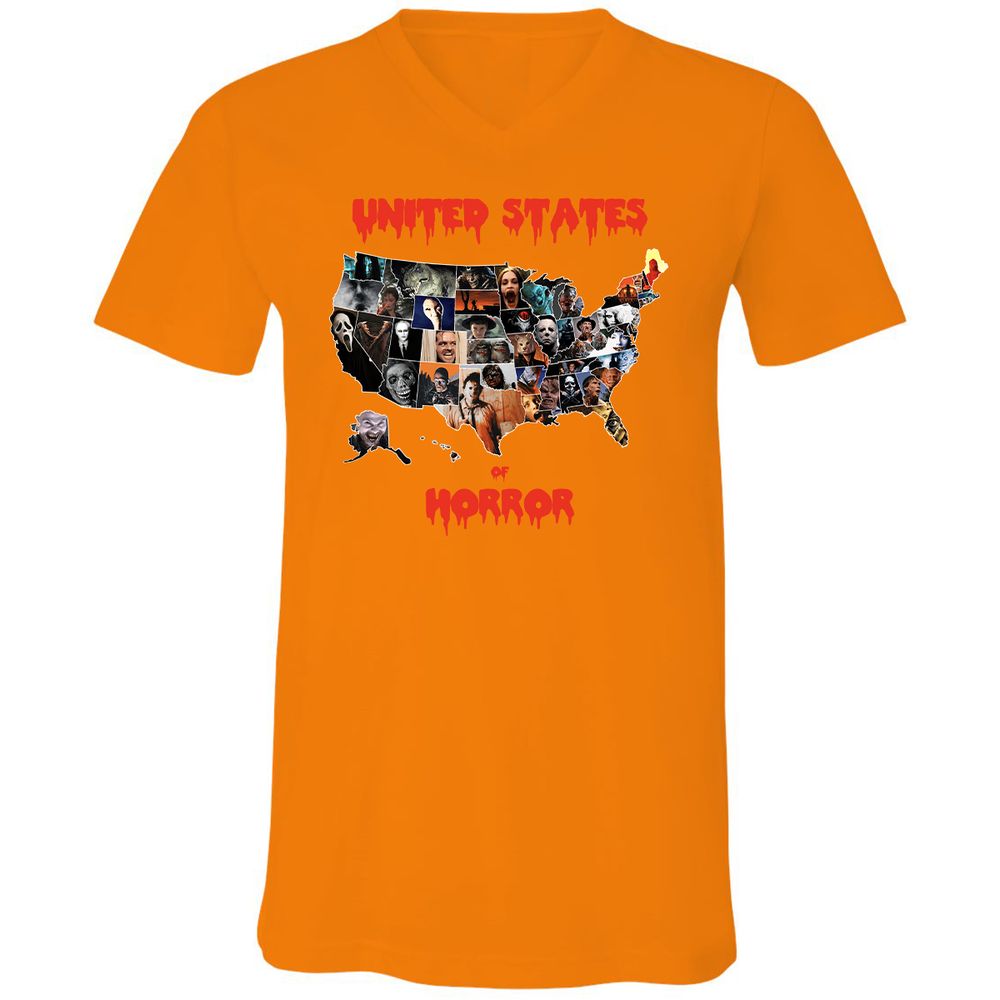Unisex V-Neck T-Shirt - PFSB2ALG - Orange - 11