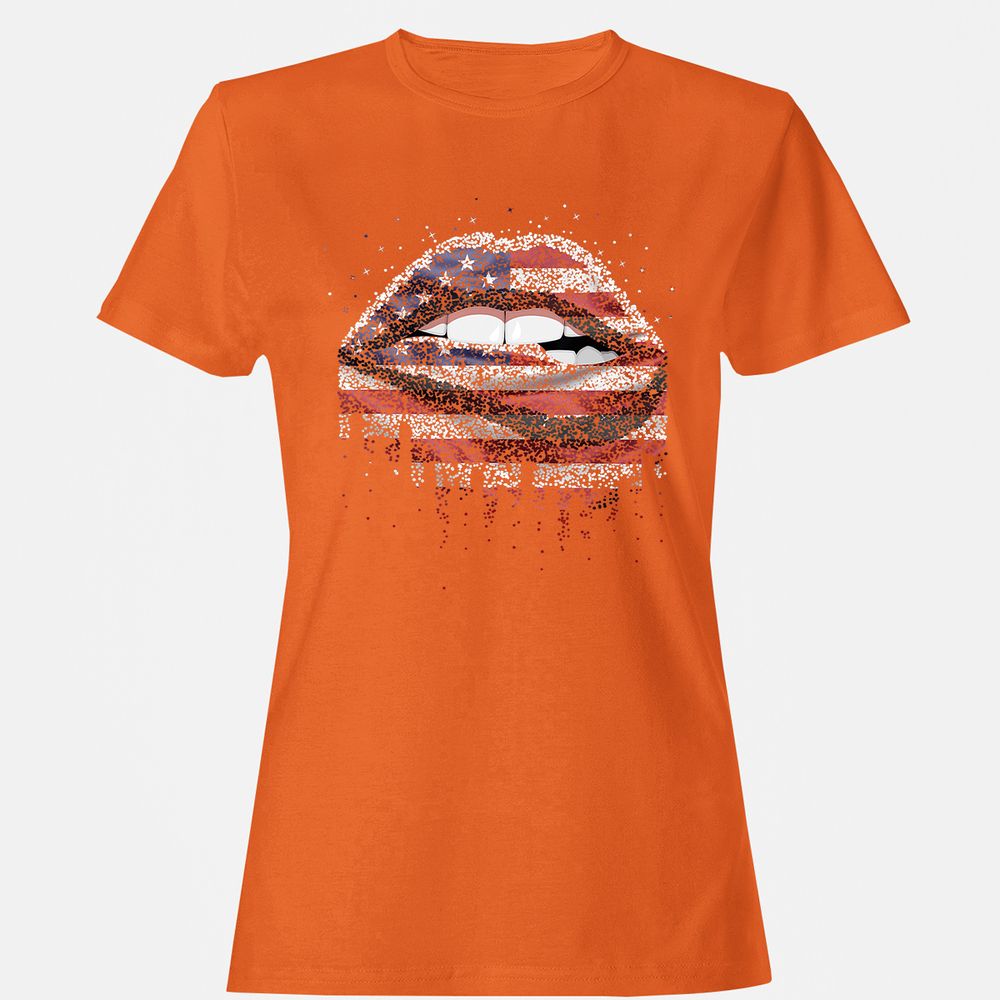 Women's T-Shirt - Y9HYQBZR - Orange - 11
