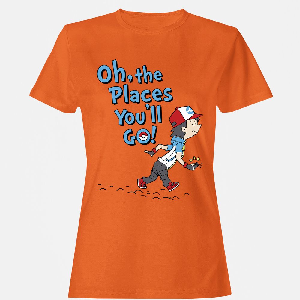 Women's T-Shirt - 1MPNH8FZ - Orange - 11